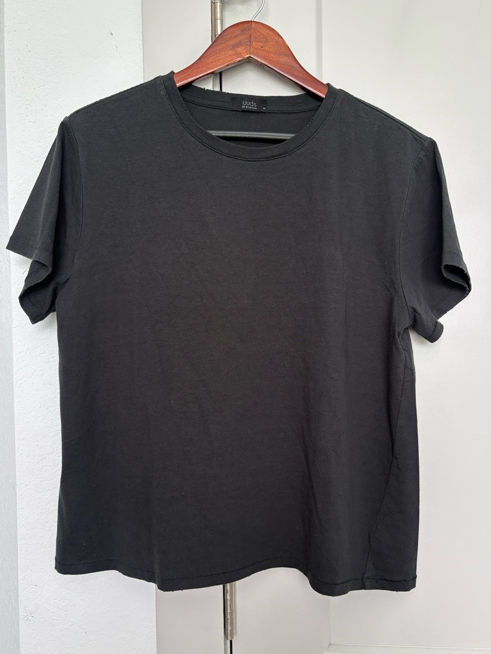 NUUDS DARK GREY BOXY OVERSIZED SHORT SLEEVE TSHIRT WOMENS MEDIUM